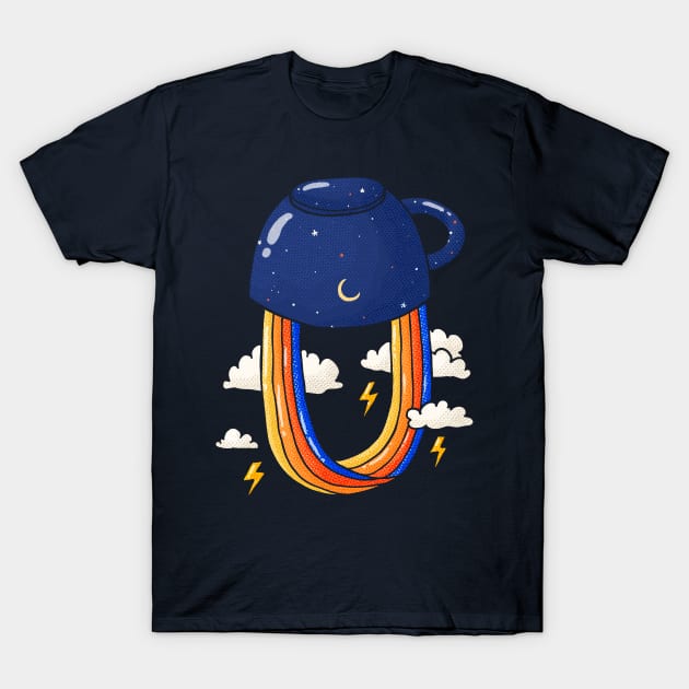 Upside Rainbow Mug T-Shirt by Tania Tania